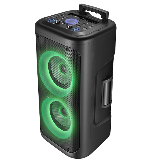 Outdoor party speaker with microphone circle light professional supplier