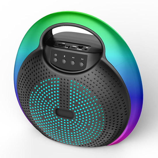 Portable SPeaker with handle light colorful patent design supplier
