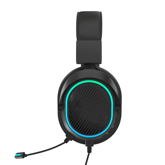 Gaming Headphones with Noise Cancelling Flexible Mic RGB Light Memory Earmuffs for PC, PS5, PS4, Xbox Series X/S, Xbox one, Switch G100