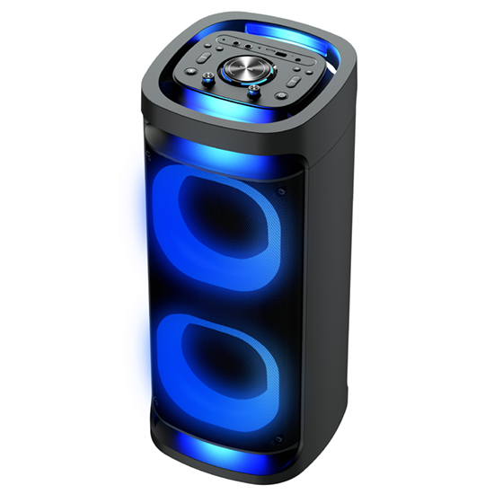 360 degree surrounding sound dual 6.5 wireless party speaker bluetooth patent design